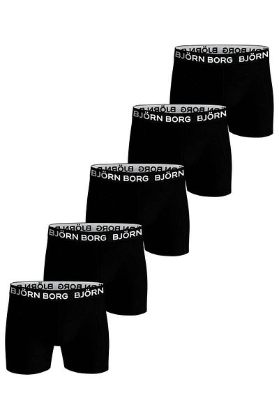 Björn Borg BJÖRN BORG Herren Boxer 5er-Pack – Baumwoll-Stretch, Logobund, Hose