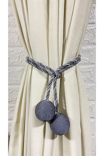 Helezoni Curtain Accessory Curtain Collection Tie 2 Ball Background Curtain Collector