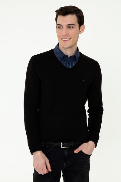 Pierre Cardin Black Men's Sweater G021SZ0TK.000.1388586