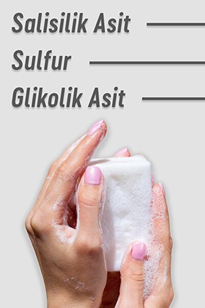 Dr. EA Laboratories Zantis 3'lü Sabun Kükürt, Salisilik Asit Glikolik Asit , Sabunu 80gr. Sabun 3'lü Paket