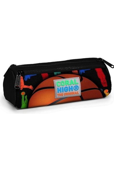 Yaygan Coral High Kids Basketball Ball Three Compartment Pen Bag Men