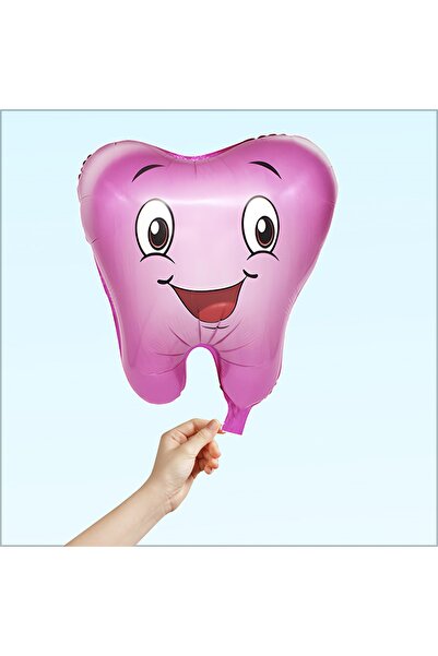 Süsle Baby Party بالون فويل للأسنان، 50 سم - وردي