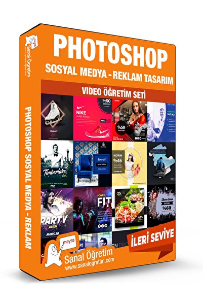 Sanal Öğretim Photoshop Sosyal Medya Ve Reklam Tasarım Video Ders Eğitim Seti