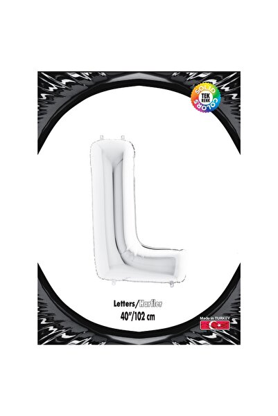 Generic Brand Kikajoy Letter Foil Balloon 40" Silver -l-