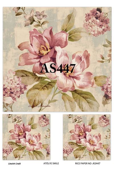LİNEART Brass Decopage Paper La-as447