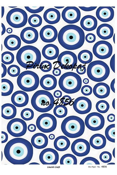 LİNEART Brass Decopage Paper La-4856