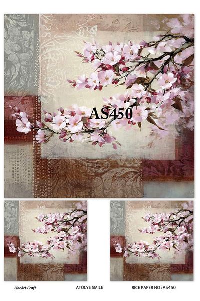 LİNEART Brass Decopage Paper La-as450