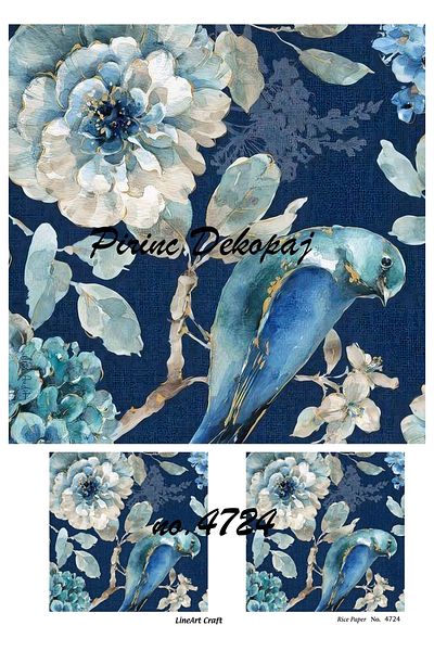 LİNEART Brass Decopage Paper La-4724