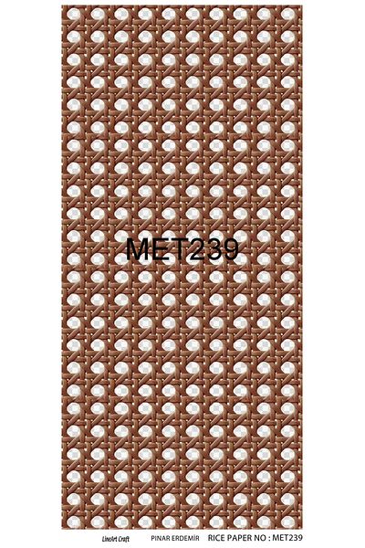 LİNEART Brass Decopage Paper La-met239