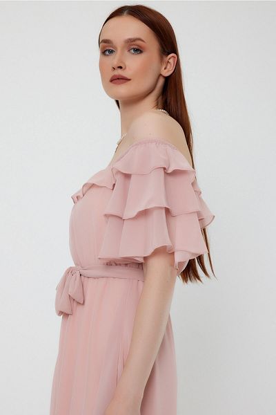 ADASTYLE Guler Carmen, șifon, împușcare, pudră de rochie