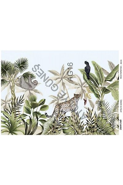 LİNEART Brass Decopage Paper La-ag16