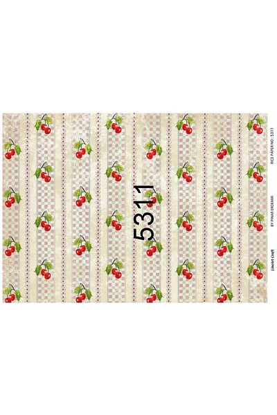 LİNEART Brass Decopage Paper La-5311