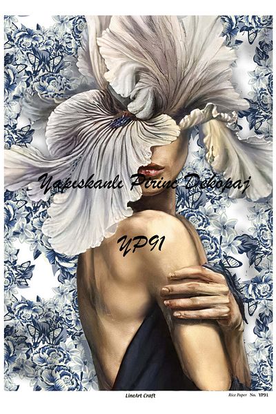 LİNEART Brass Decopage Paper La-yp91