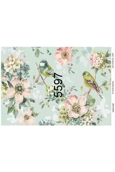 LİNEART Brass Decopage Paper La-5597