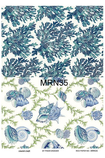 LİNEART Brass Decopage Paper La-mrn35