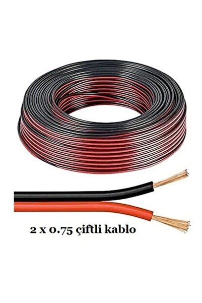 Koçyiğitler Otomotiv Hoparlör Kablo 2 X 0,75 - 3 Metre
