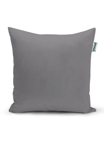 ŞENER HOME 2 Pack Solid Color Decorative Throw Pillow Cases - Gray