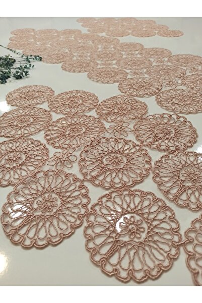 ŞENER HOME Set camera de zi Runner din 3 piese - Pudra