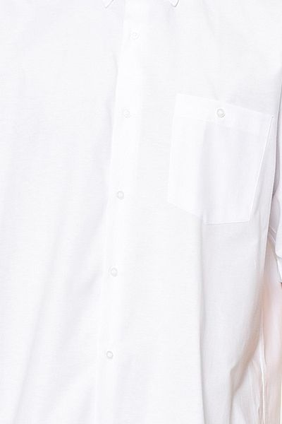 Varetta Ανδρικό λευκό μεγάλο μέγεθος με τσέπες Oversized ίσιο κλασικό πουκάμισο