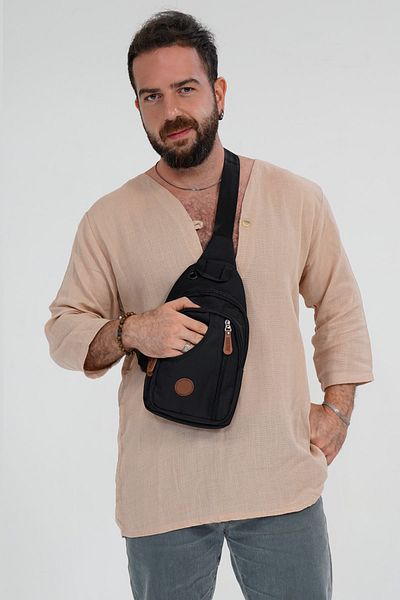 YOGII Μοντέλο Bremen Cross Shoulder And Chest Μαύρο Χρώμα Ποιότητας Αθλητική Τσάντα