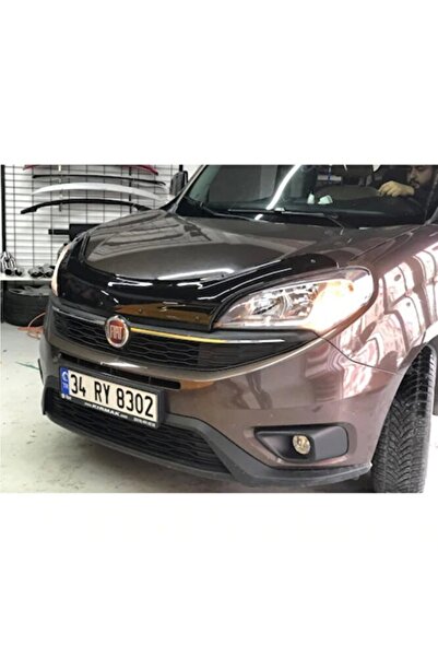 NamTuning Itibar Fiat Doblo Kaput Rüzgarlığı Parlak Siyah 2015-2018 Arası 3.2 Mm Kalın Plastik