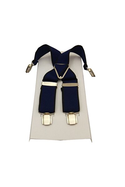 Kemer Dünyası Μπλε ναυτικό γερμανικό μεταλλικό κρεμάστρα παντελονιών με 4 κλιπ