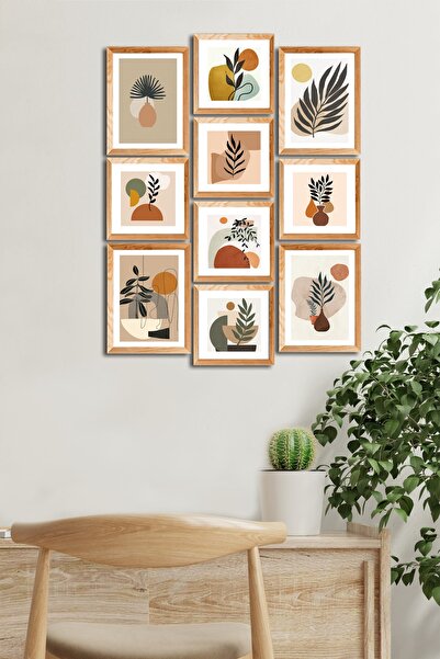 Cadran 10 Parçalı Çerçeve Görünümlü Mdf Tablo Seti Flm202