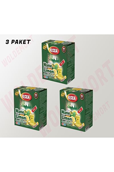 Koza Nane Limon Aromalı Tek Içimlik Içecek Tozu 3 Paket