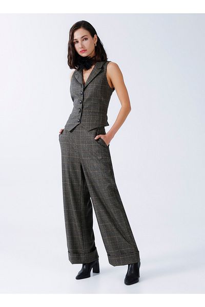 Fabrika Brown Women's Vest Elna