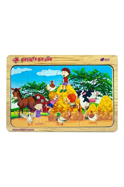 SEYFİKİRTASİYE Çocuk Ahşap Puzzle 24 Parça