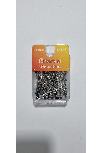 erdoğan hobi Head Needle Ball Head Bulk Needle Glass Head Bulk Needle Scarf Needle Multi-Purpose Needle 38mm 200 Pieces
