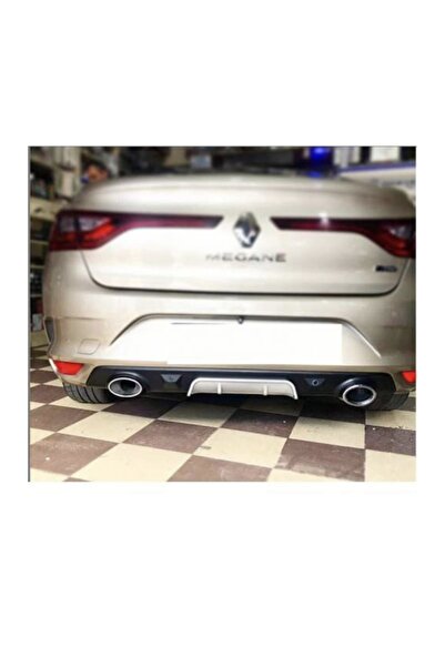 Fvtuningotoaksesuar Renault Megane 4 Difüzör Arka Tampon Çift Egzoz Görünümlü...