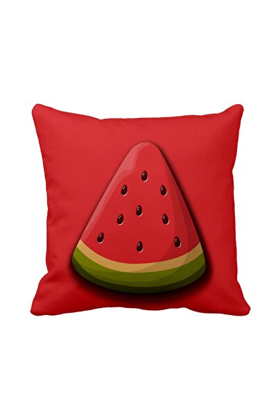 QueenHome Husă pentru pernă cu design special cu model de pepene verde