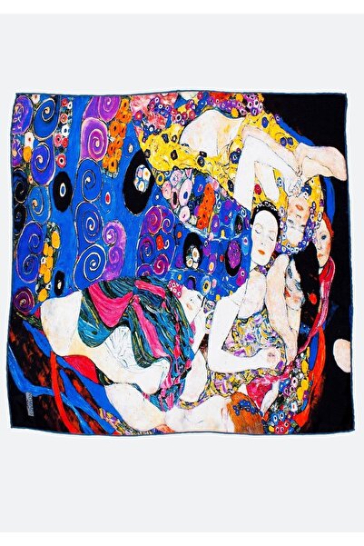 Nomads Felt Silk Bandana| Gustav Klimt The Virgins 55x55 cm| Nomads Felt
