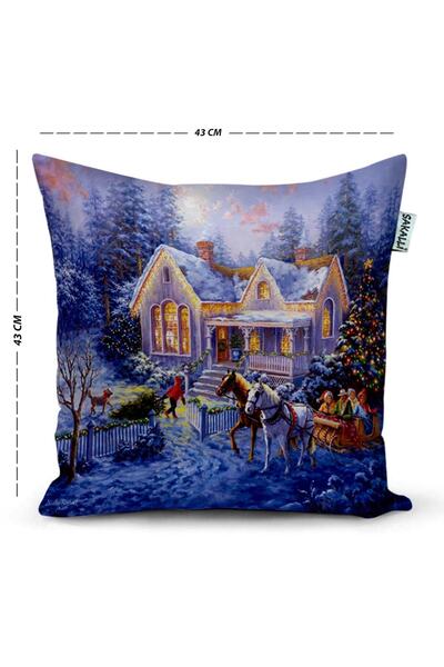 Sakallı Новорічна листівка з 3D-друком, декоративна наволочка для подушки