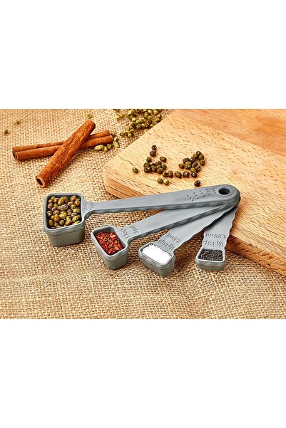 Limeks Home مجموعة من 4 ملاعق قياس عملية قابلة للتعديل