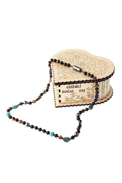 GİZEMLİ DOĞAL TAŞ Kolye Takıntı Okb Bipolar Panik Atak Depresyon Korku Nazar Fıtık Bolluk