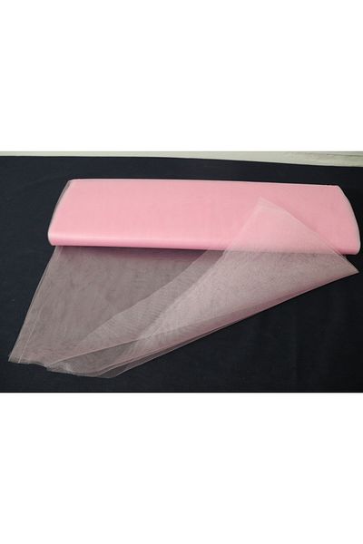 EXİZTİCARET Pink Crystal Tulle Decoration Tulle Width: 3 Meters Length 50 Meters