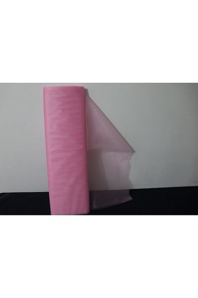 EXİZTİCARET Pink Crystal Tulle Decoration Tulle Width: 3 Meters Length 50 Meters