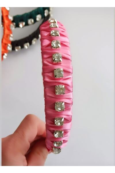 Ginger Takı Waterway Crystal Crown Satin Women Crown Bandă de păr