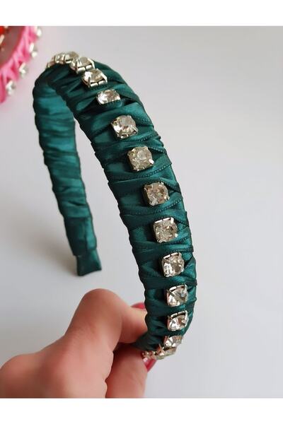 Ginger Takı Waterway Crystal Crown Satin Γυναικεία Κορώνα Μαλλιά