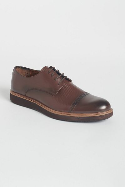 ALTINYILDIZ CLASSICS Men's Brown 100% Genuine Leather Casual Shoes