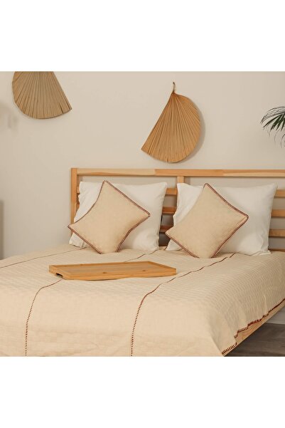 PESHCE Hazel Double Bedspread 180×240 Cm Claret Red