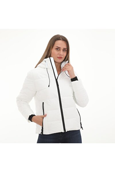 lumberjack 101165596 -Γυναικείο παλτό BYZ White Apresque