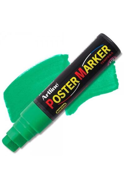 artline Marker pentru postere: 12,0 mm: Verde fosforescent