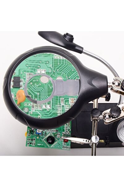 RICHIE Tamirci Büyüteci Amatörler Için Tamir Seti Işıklı Büyüteç