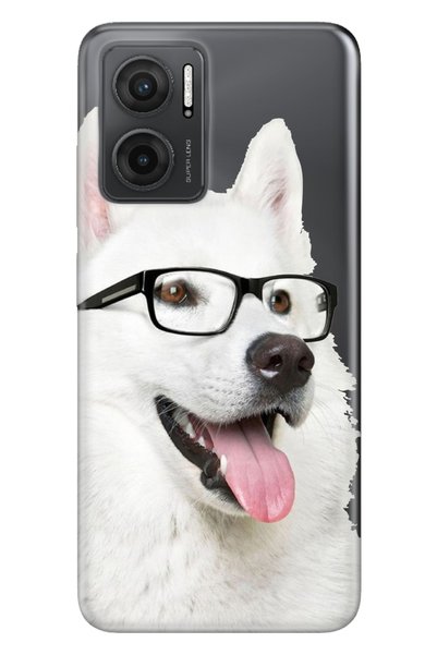 Cekuonline حافظة هاتف Xiaomi Redmi 10 5G بسمك 0.4 ملم من السيليكون بنمط Prof Dog