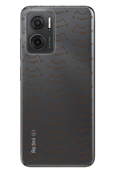 Cekuonline غلاف هاتف Xiaomi Redmi 10 5G بسمك 0.4 ملم من السيليكون بنمط قطة