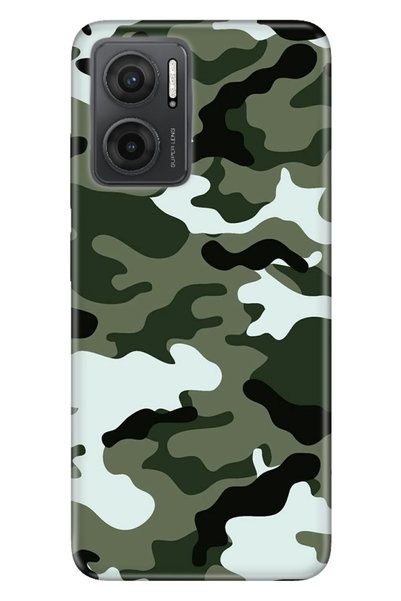 Cekuonline Xiaomi Redmi Note 11e Case 0.4mm Silicone Patterned Trend Camouflage