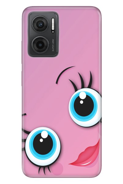 Cekuonline Xiaomi Redmi Note 11E Case 0.4mm Silicone Patterned Lovingly